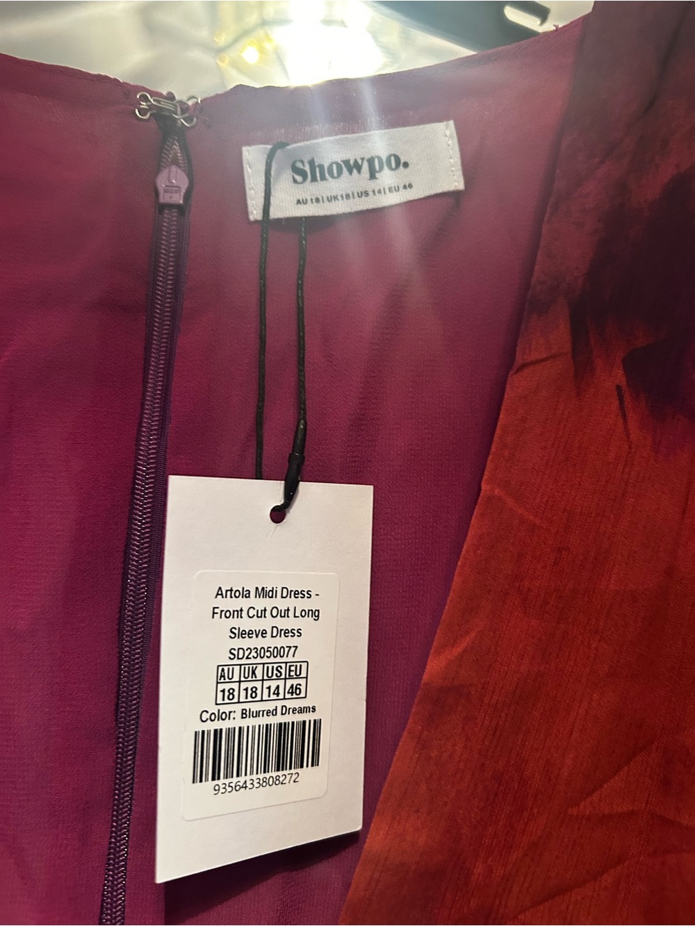 Showpo Fuchsia and Magenta Floral Midi Dress - Picture 3 of 5